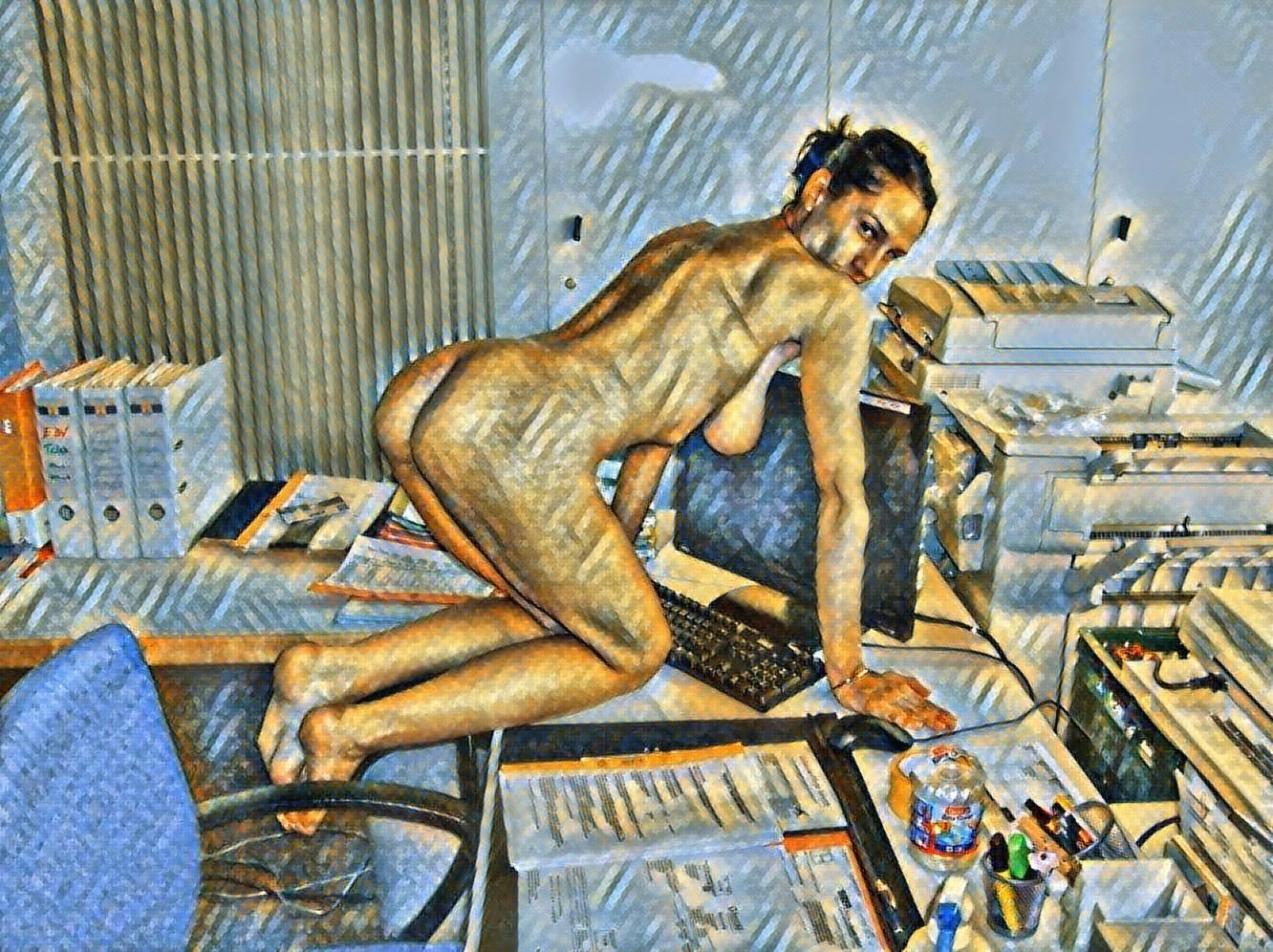 Hot Day in the Office#