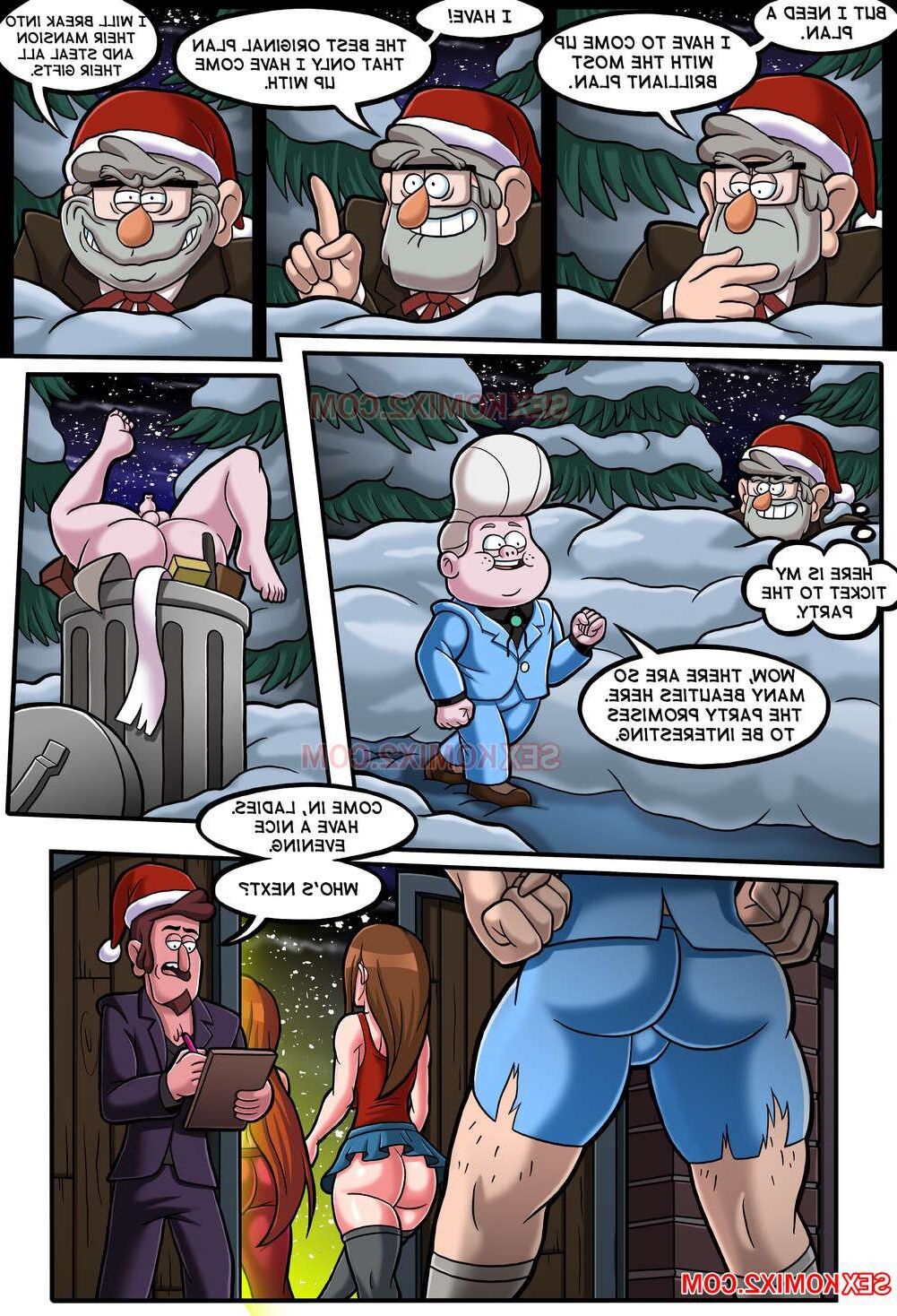 Gravity Falls. New Year party and a big pink bear