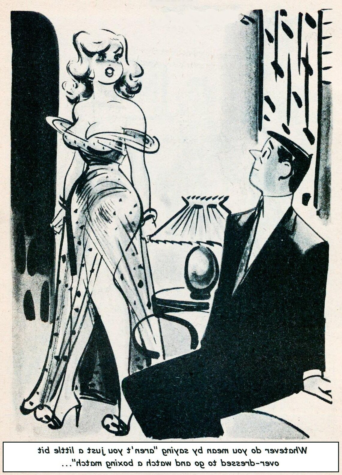 Women watching men fight (Art) 