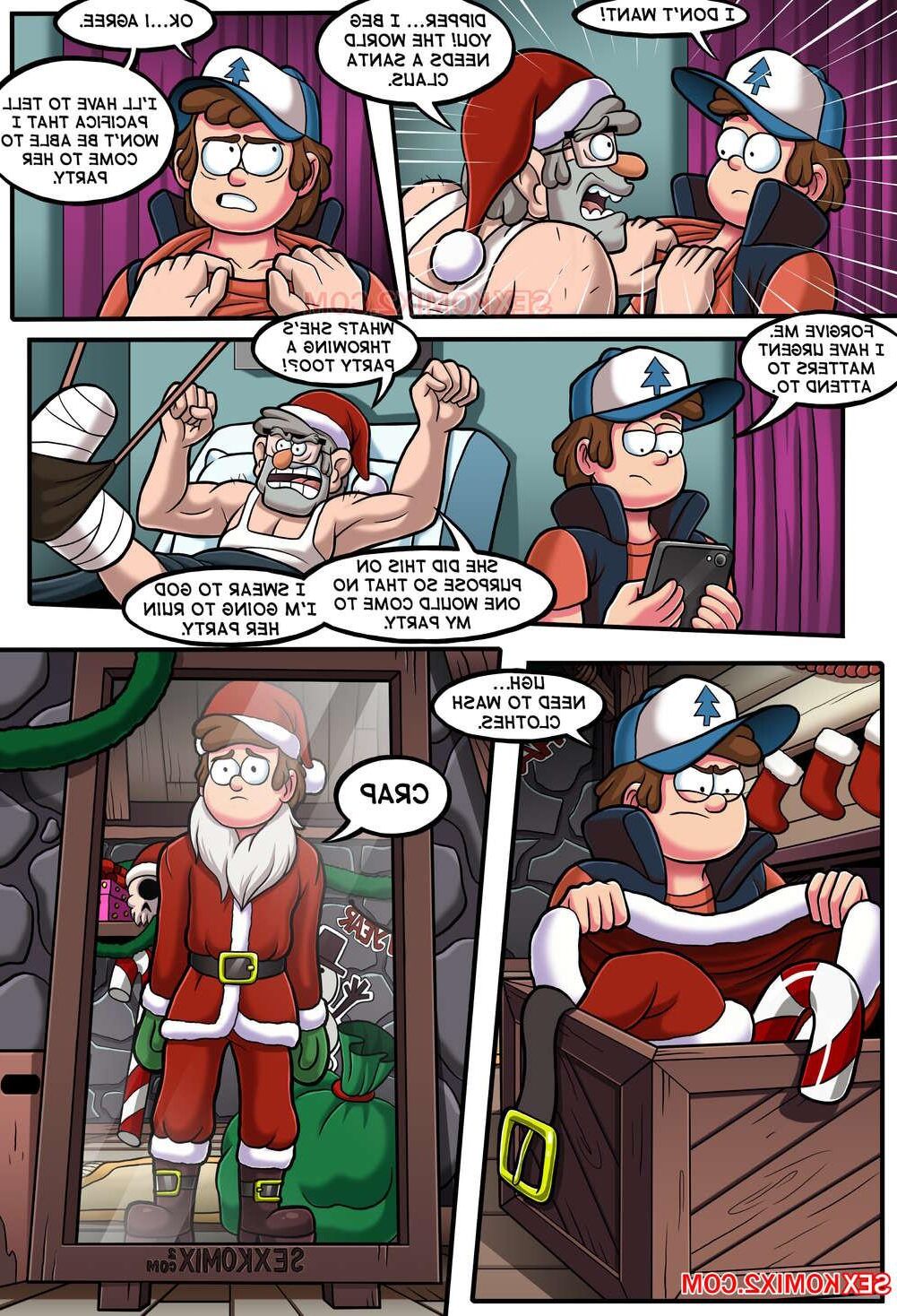 Gravity Falls. New Year party and a big pink bear
