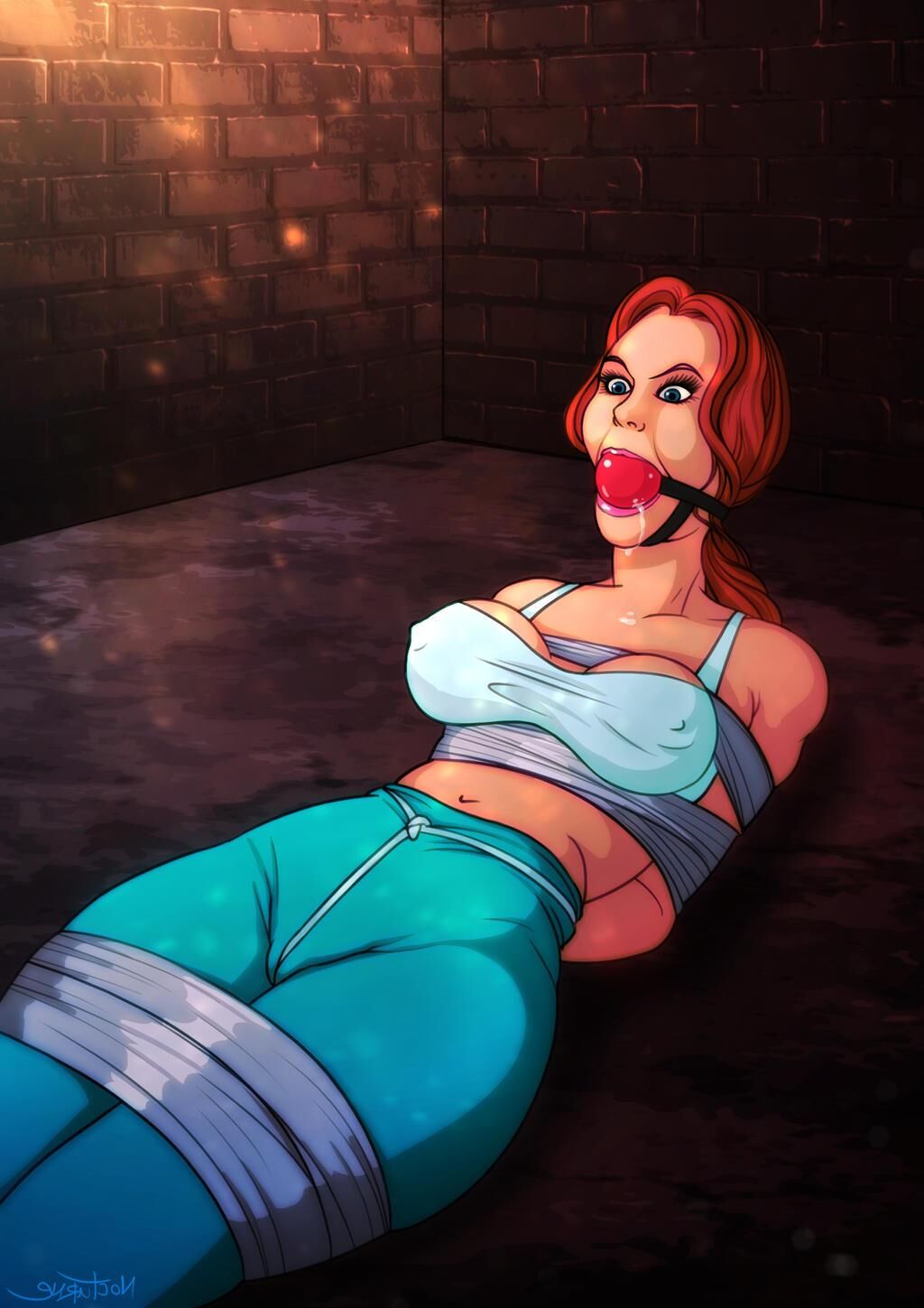 Bondage Cartoon & D women in BDSM troubles 