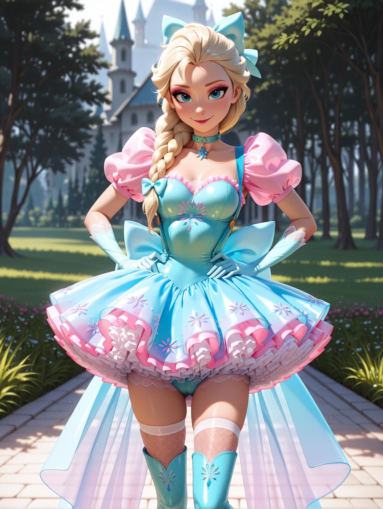 Elsa x Adorable Robe Puff