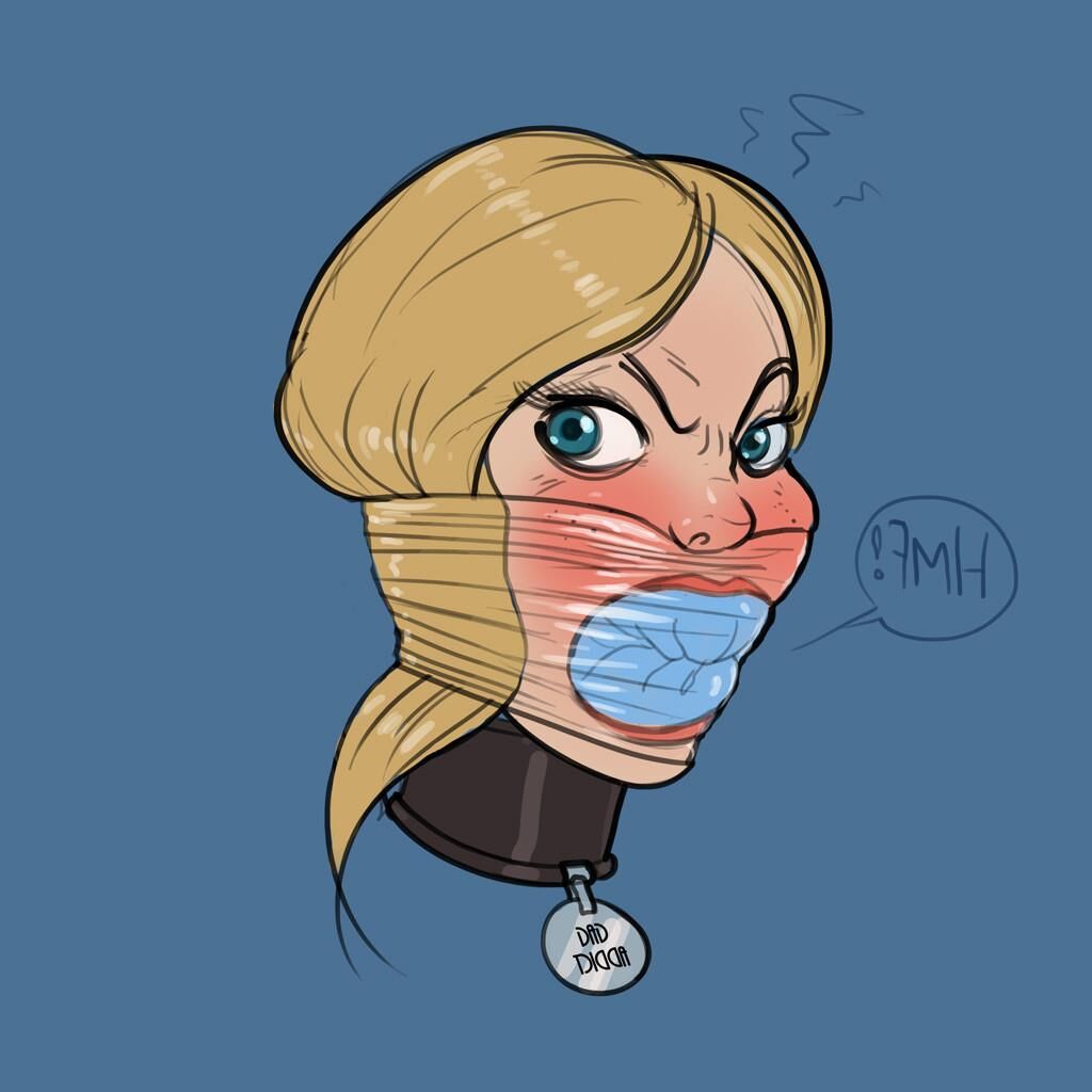 Bondage Cartoon & D women in BDSM troubles 