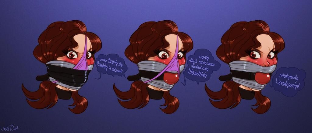 Bondage Cartoon & D women in BDSM troubles 