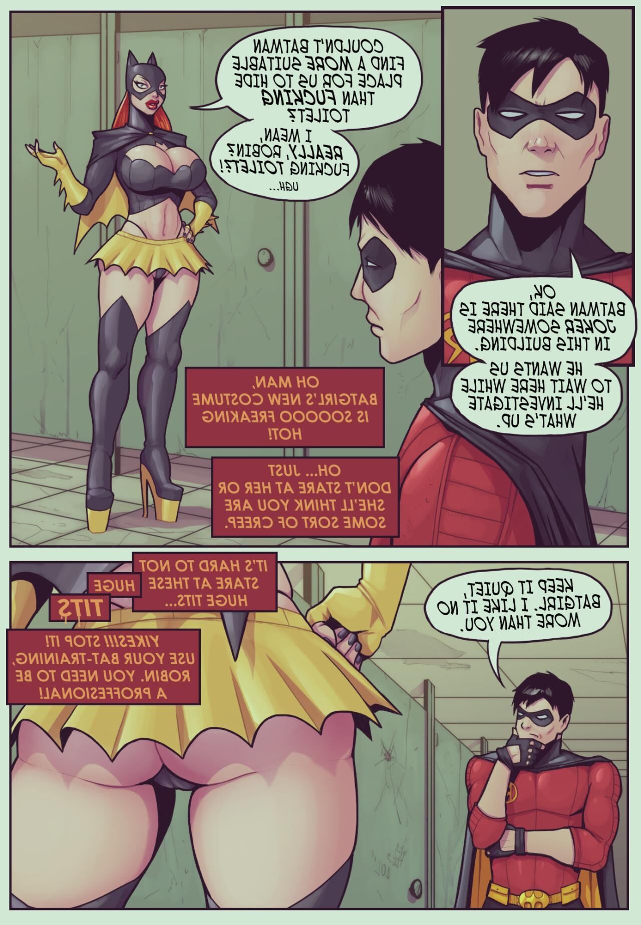 Порно комиксы Batgirl любит Робин