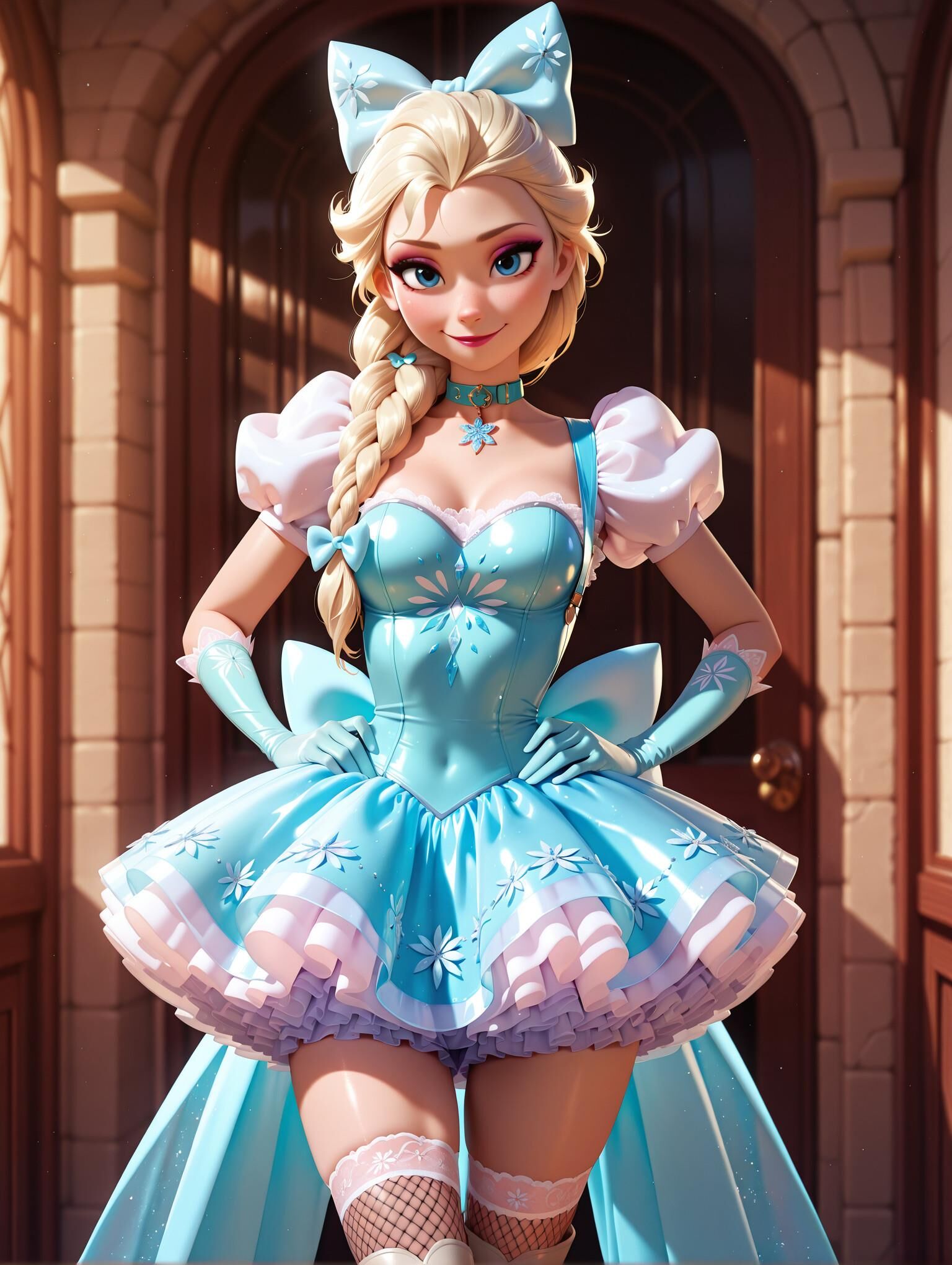 Elsa x Adorable Robe Puff