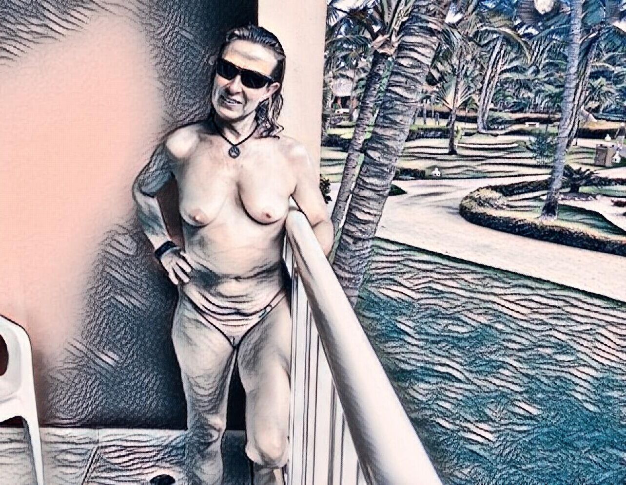 Sexy Balcony Damas