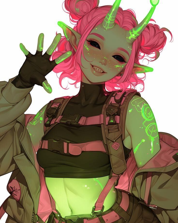 Goblin Girl Pins