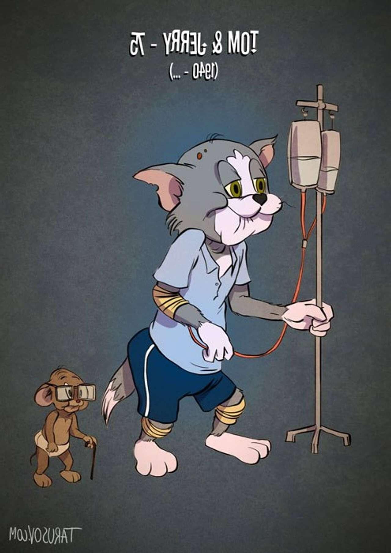 caricaturas envejecidas