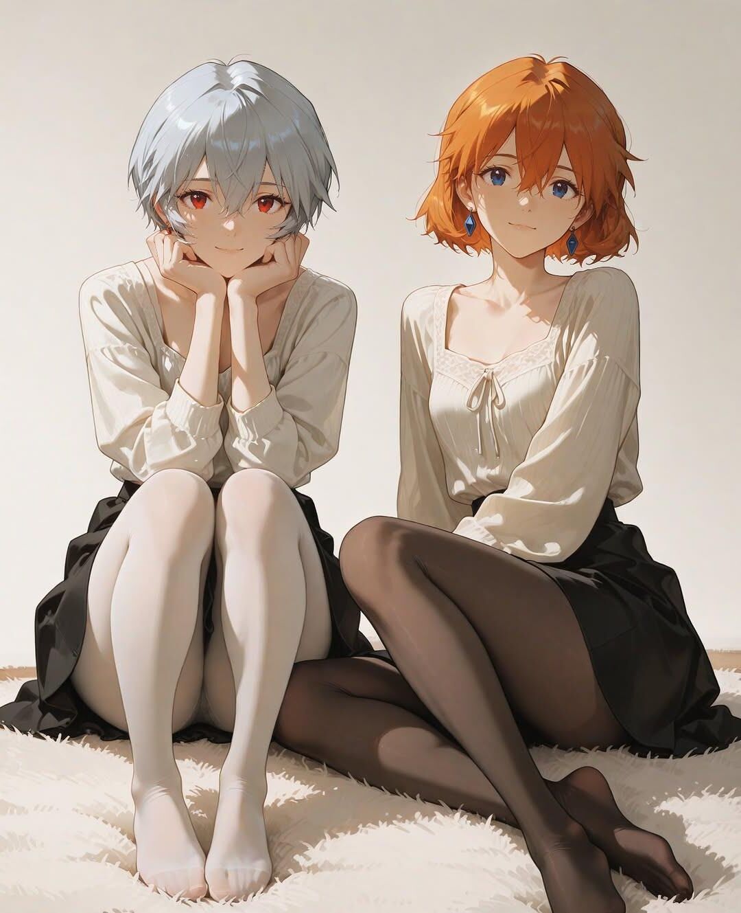 Algumas garotas fofas de IA/anime