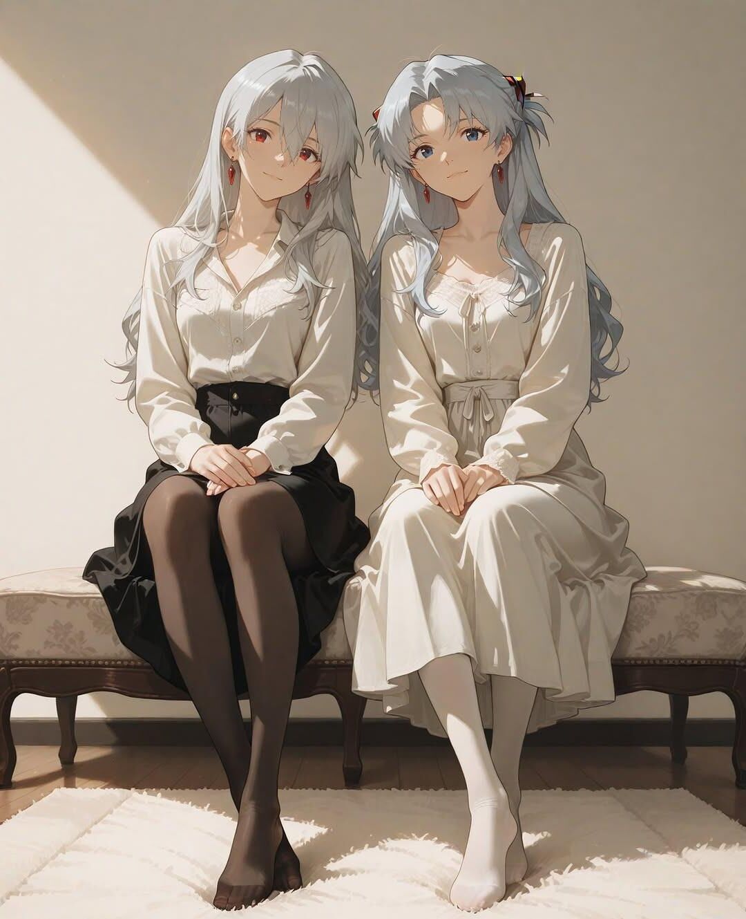 Algumas garotas fofas de IA/anime