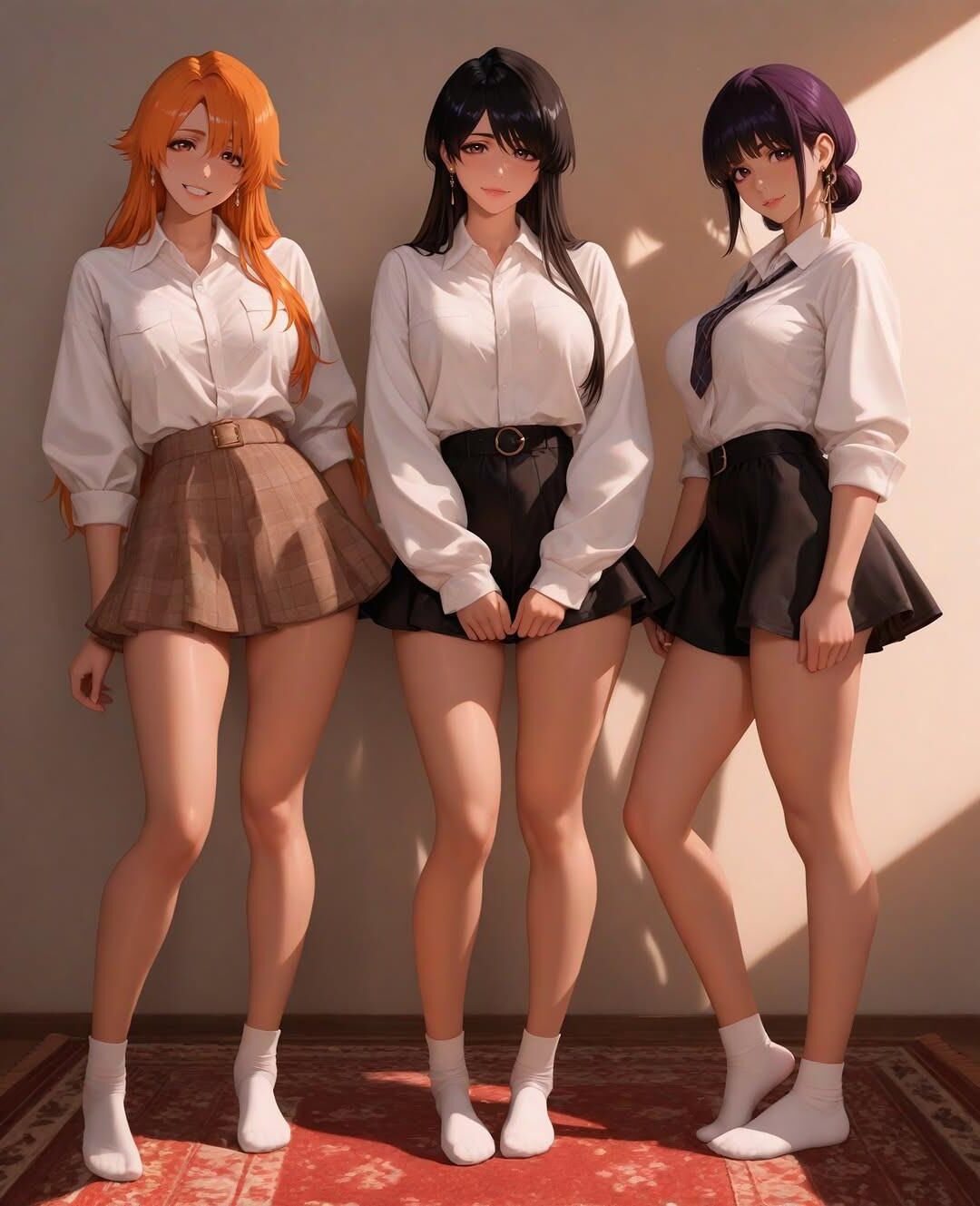 Algumas garotas fofas de IA/anime