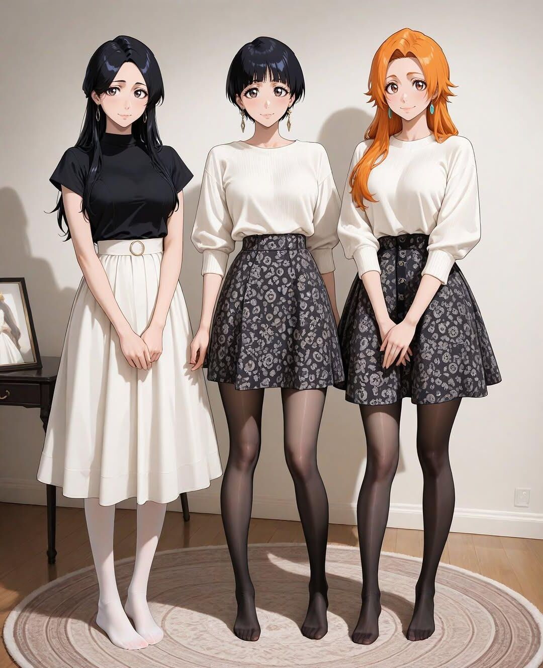 Algumas garotas fofas de IA/anime