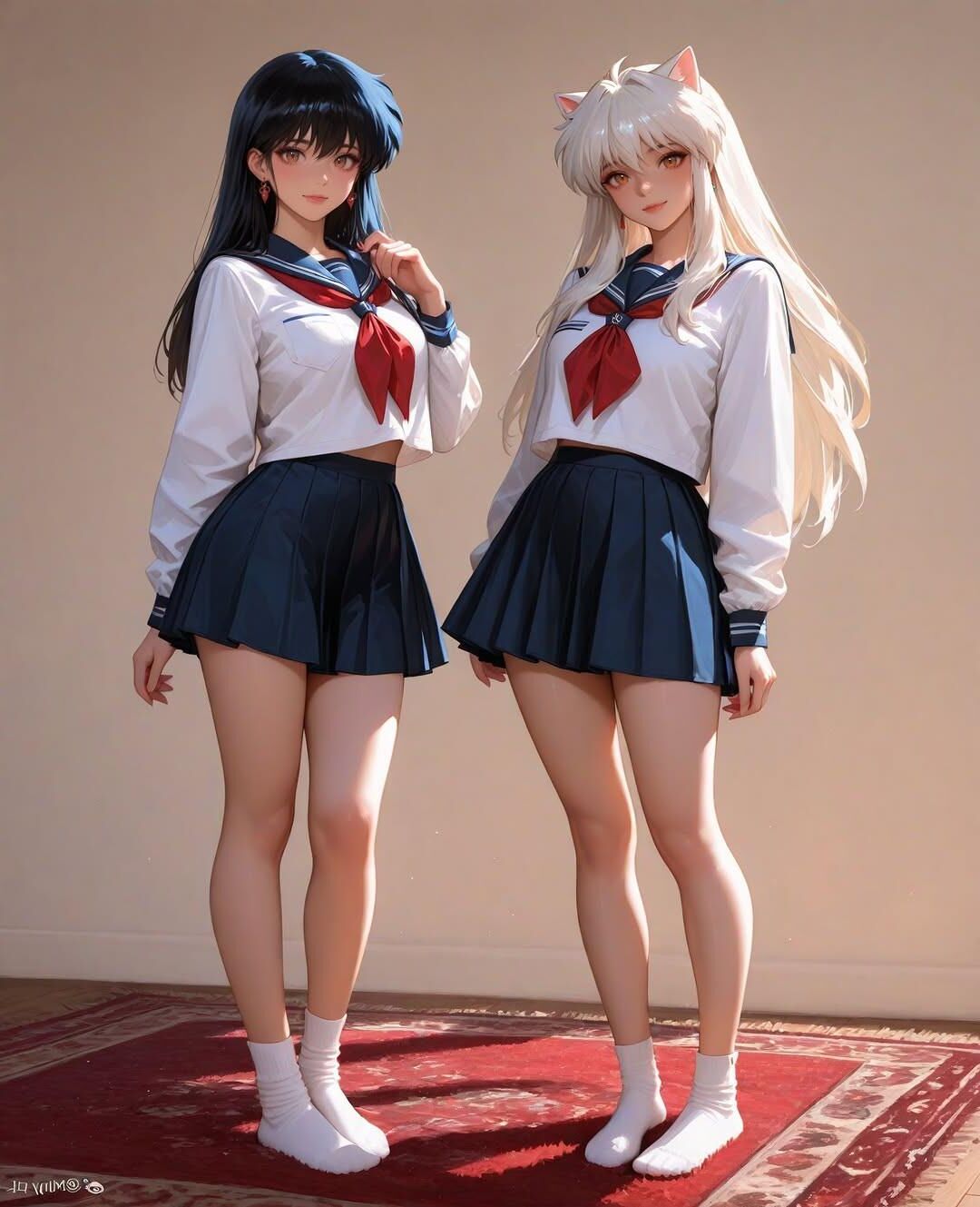 Algumas garotas fofas de IA/anime