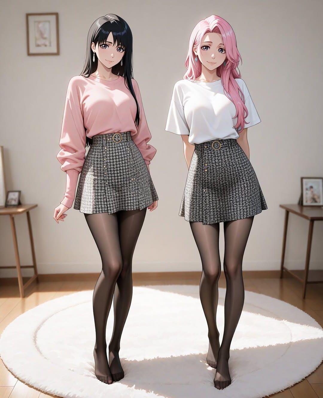 Algumas garotas fofas de IA/anime