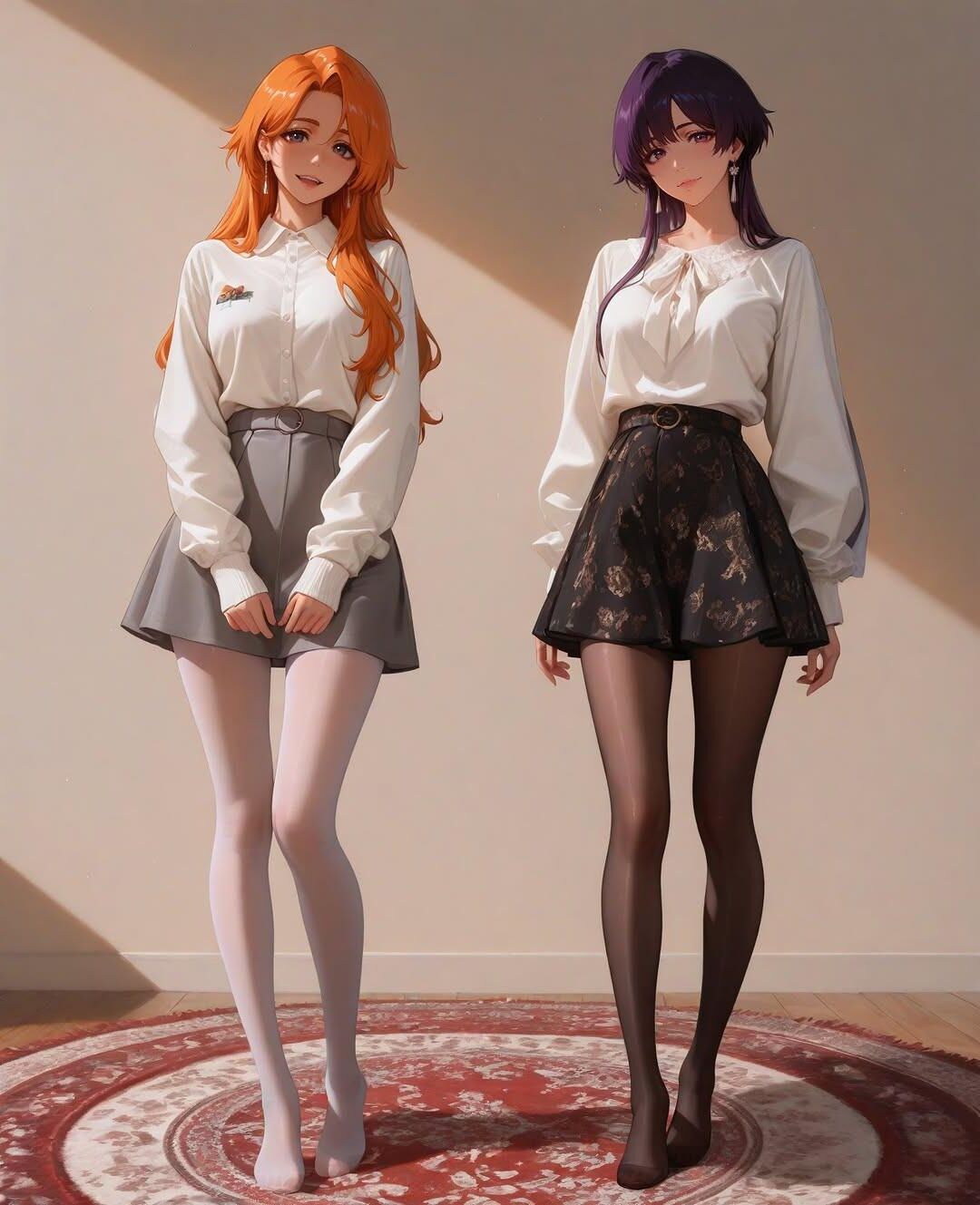 Algumas garotas fofas de IA/anime