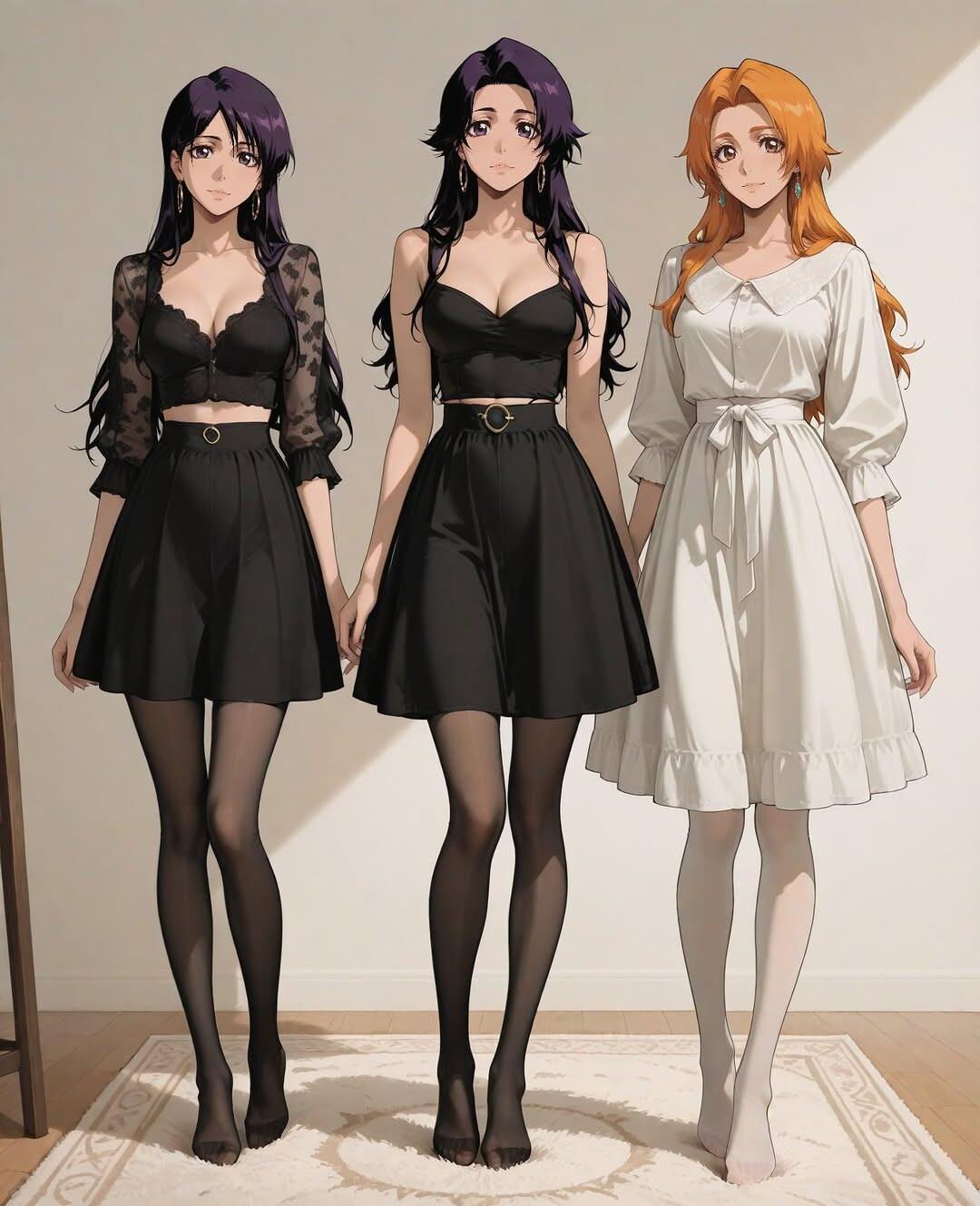 Algumas garotas fofas de IA/anime