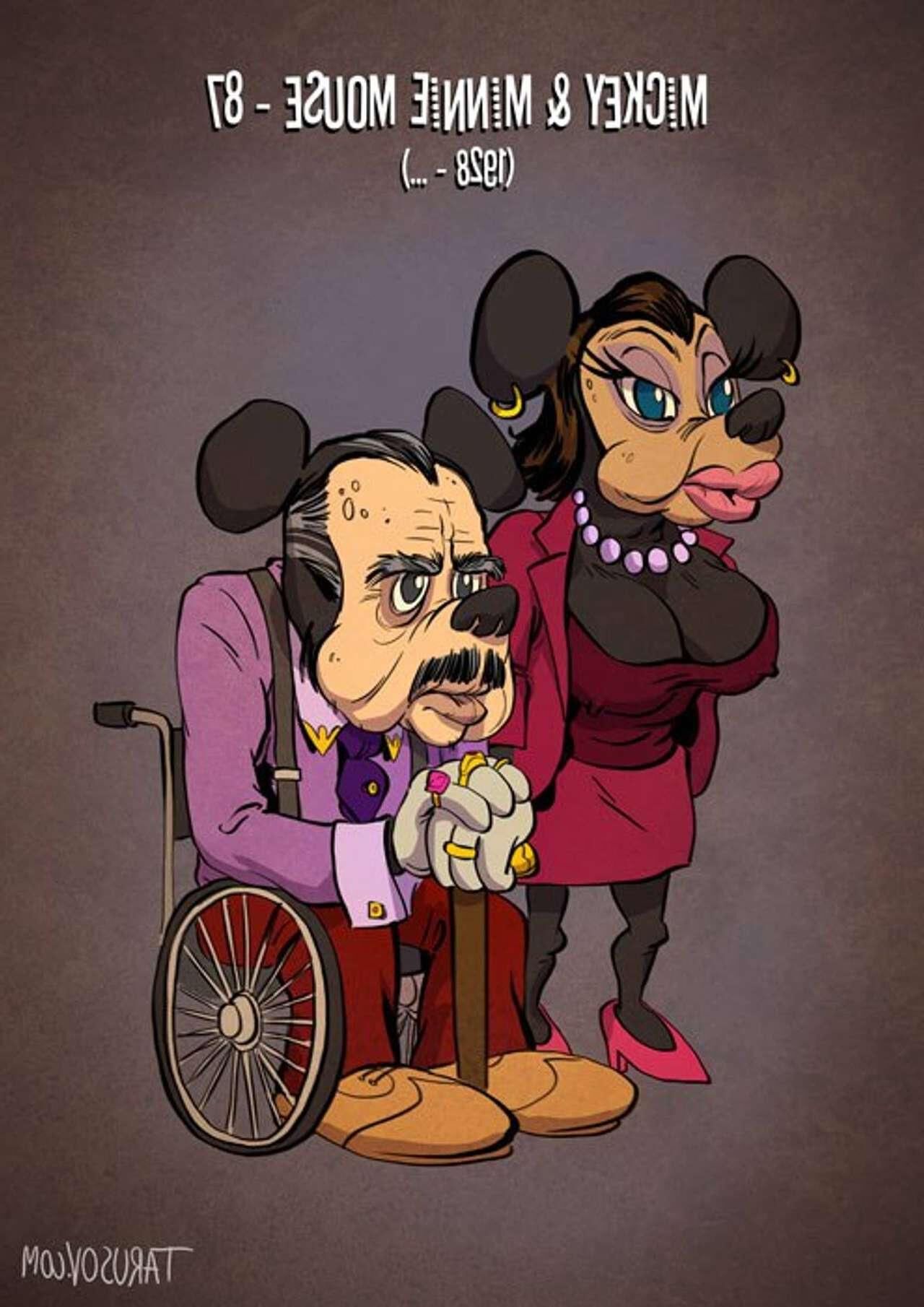 caricaturas envejecidas