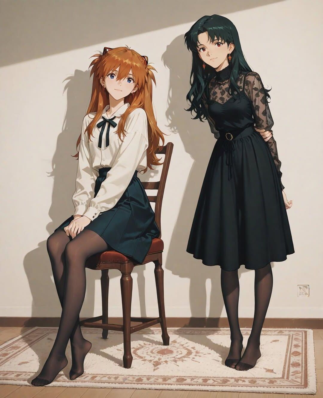 Algumas garotas fofas de IA/anime