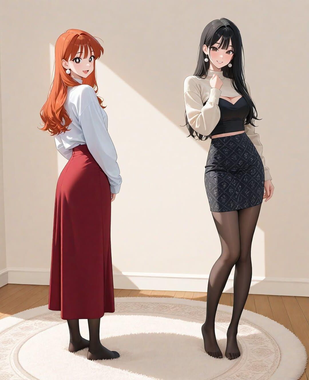 Algumas garotas fofas de IA/anime