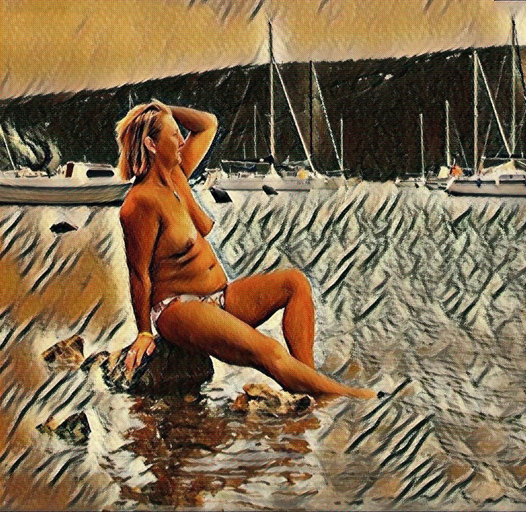 Amo a las chicas cachondas en un bote