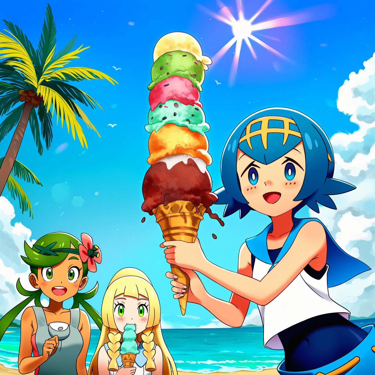 Pokemon Multiple Girls / Group 