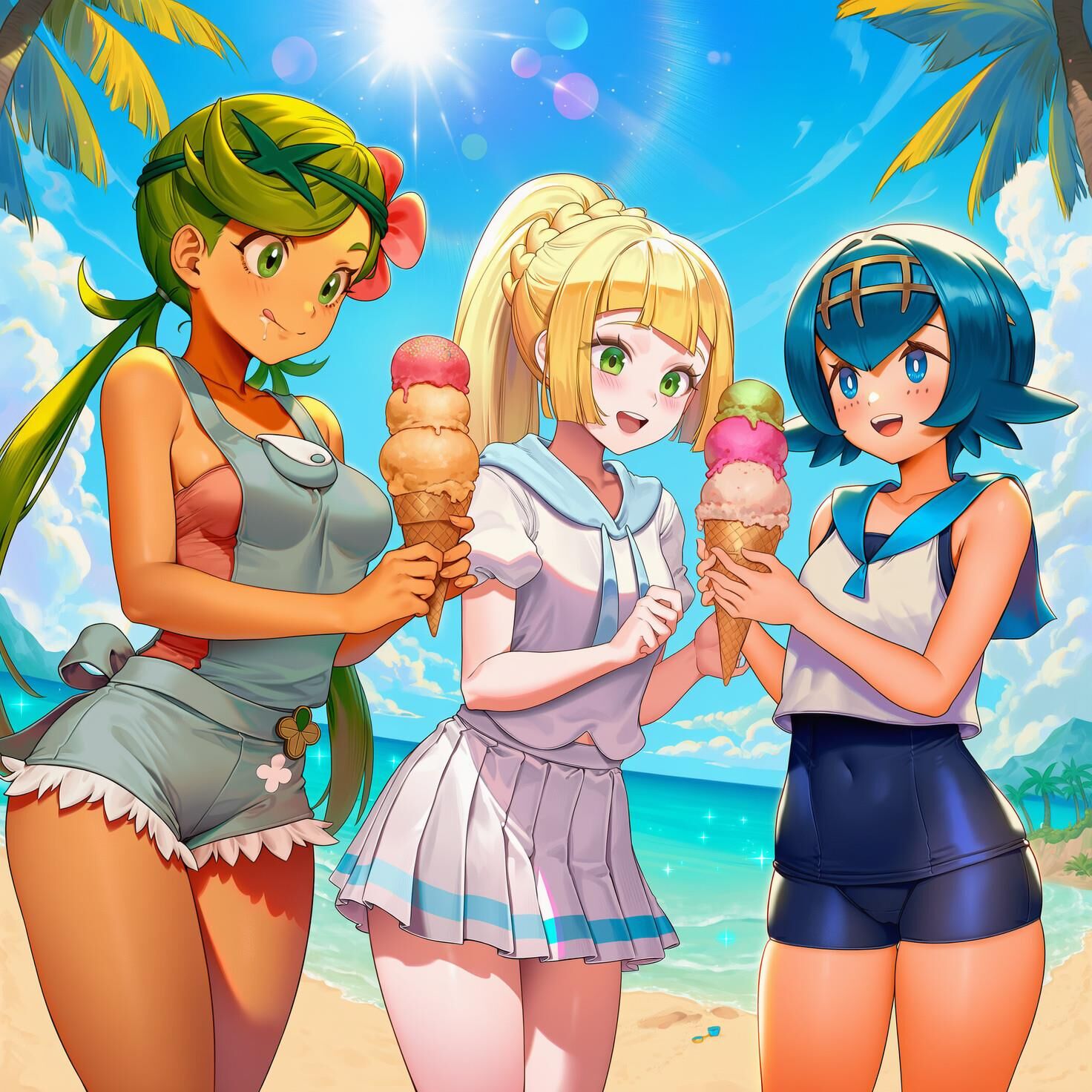 Pokemon Multiple Girls / Group 