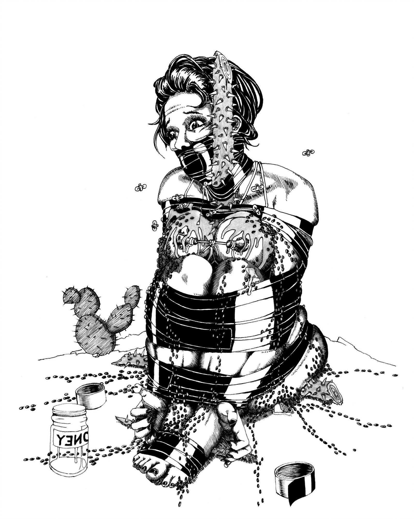 Extreme BDSM art by Danlaura