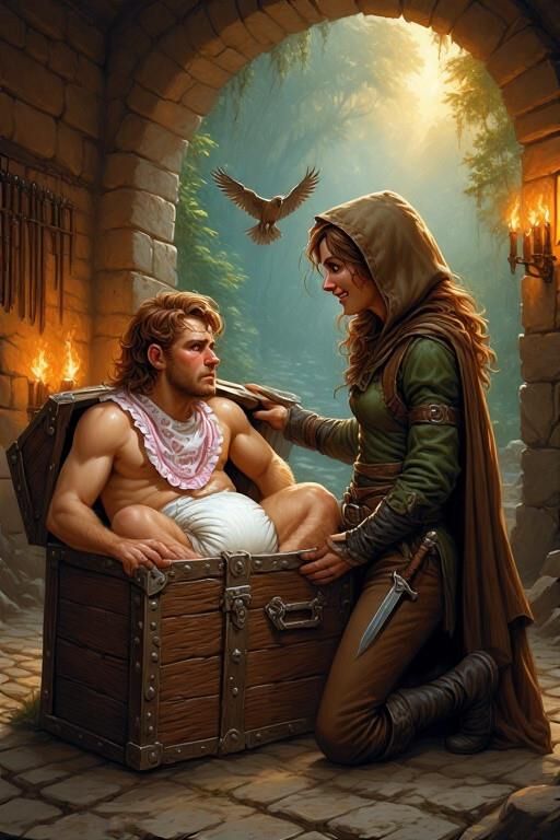 AI Adult Baby and Diaper Artwork Fantasy and Sci Fi Mix