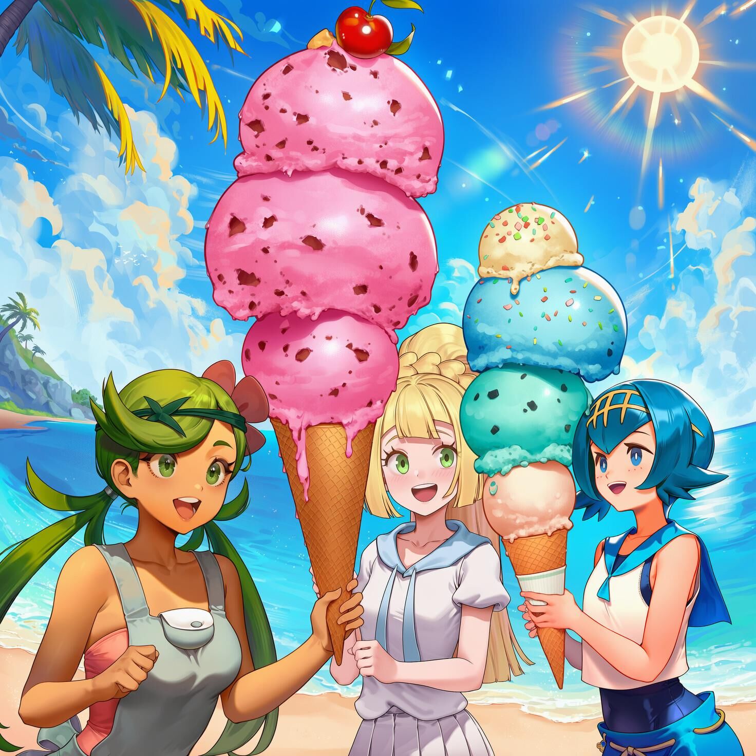 Pokemon Multiple Girls / Group 