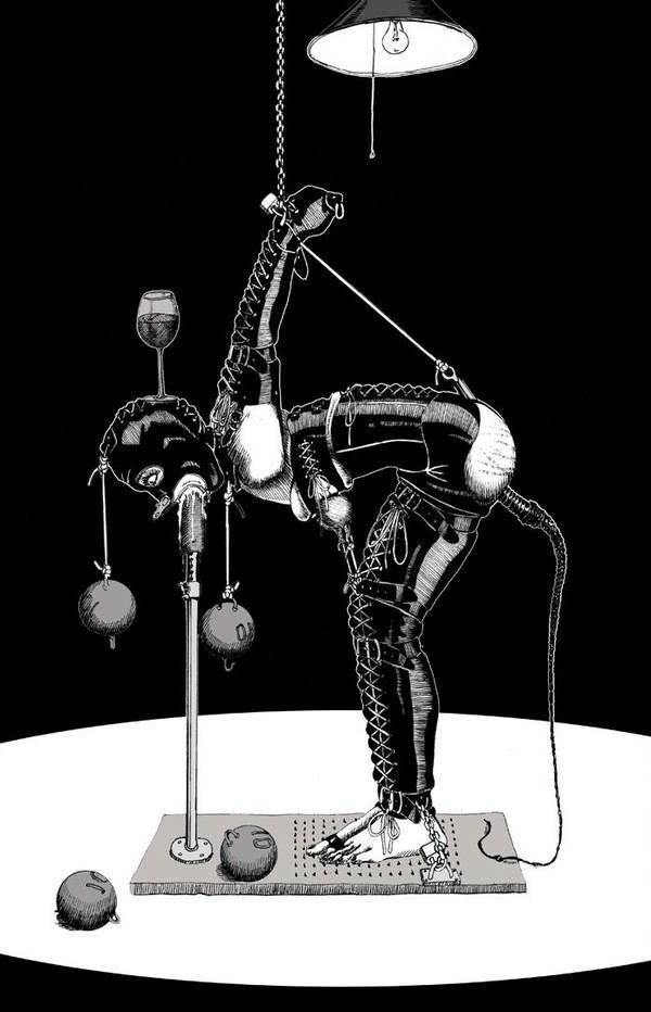 Extreme BDSM art by Danlaura