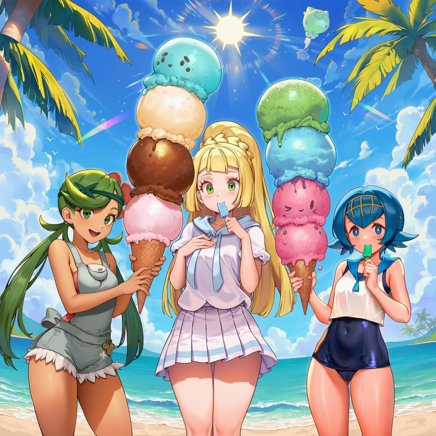 Pokemon Multiple Girls / Group 