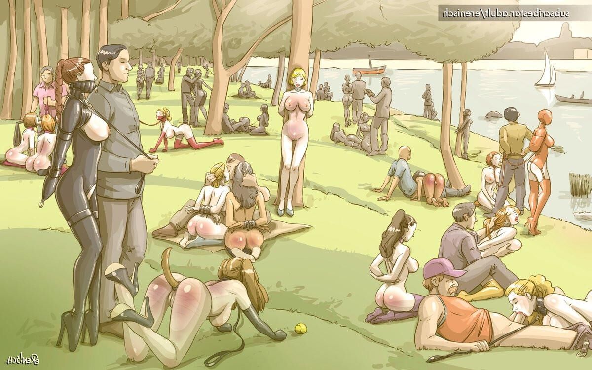 Bondage Cartoon & D women in BDSM troubles 