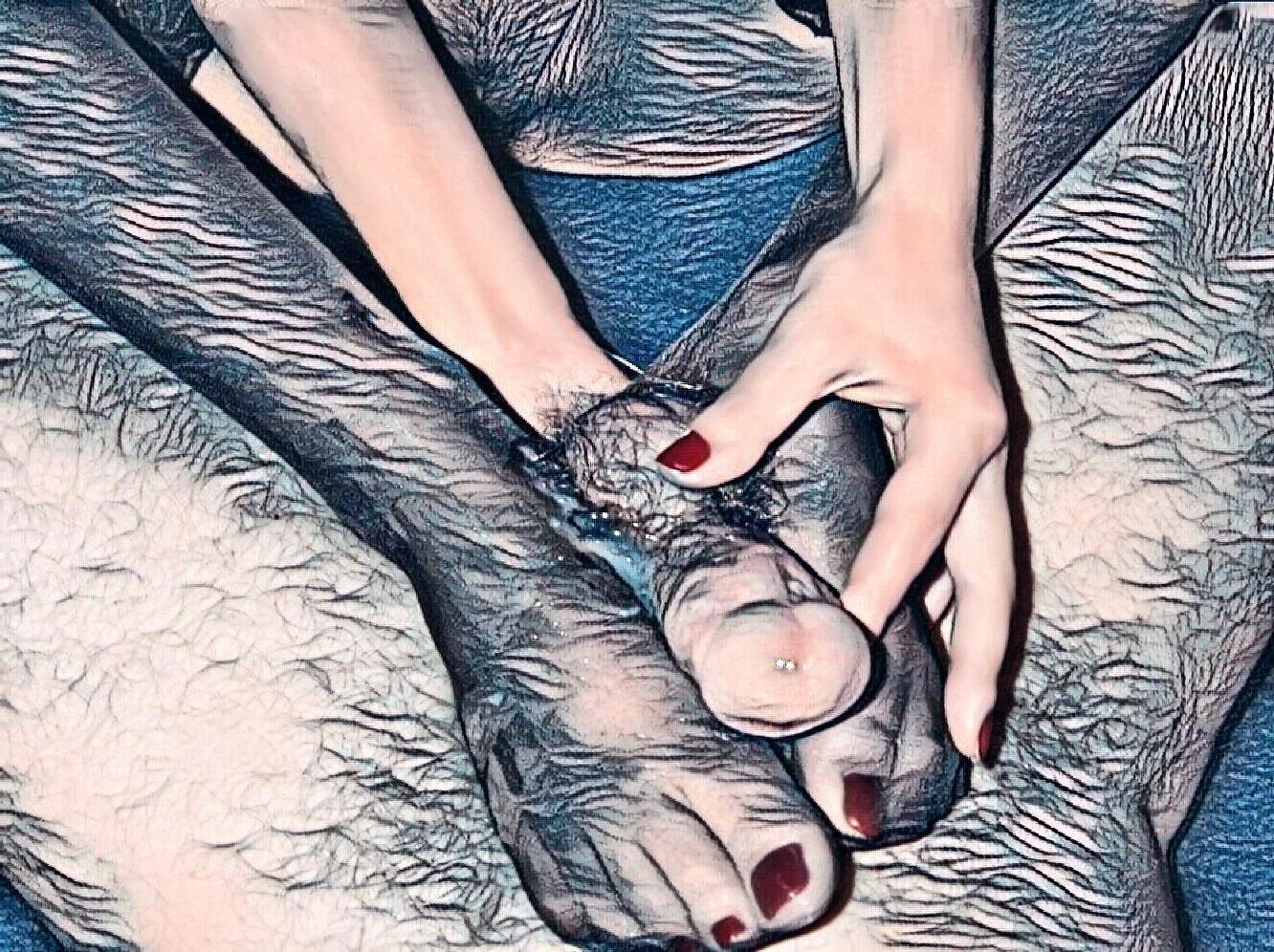 Footjob makes us horny#