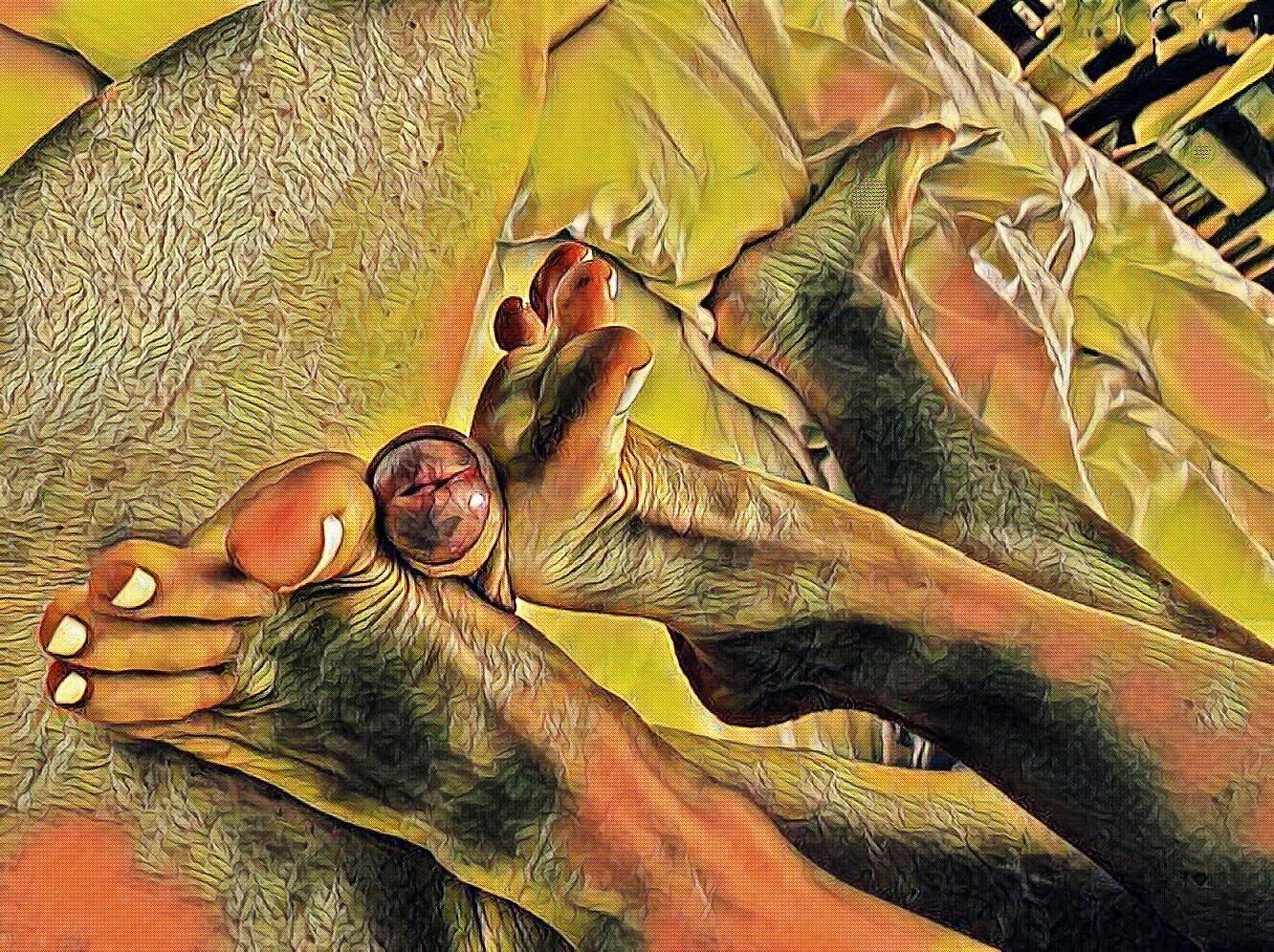 Footjob makes us horny#