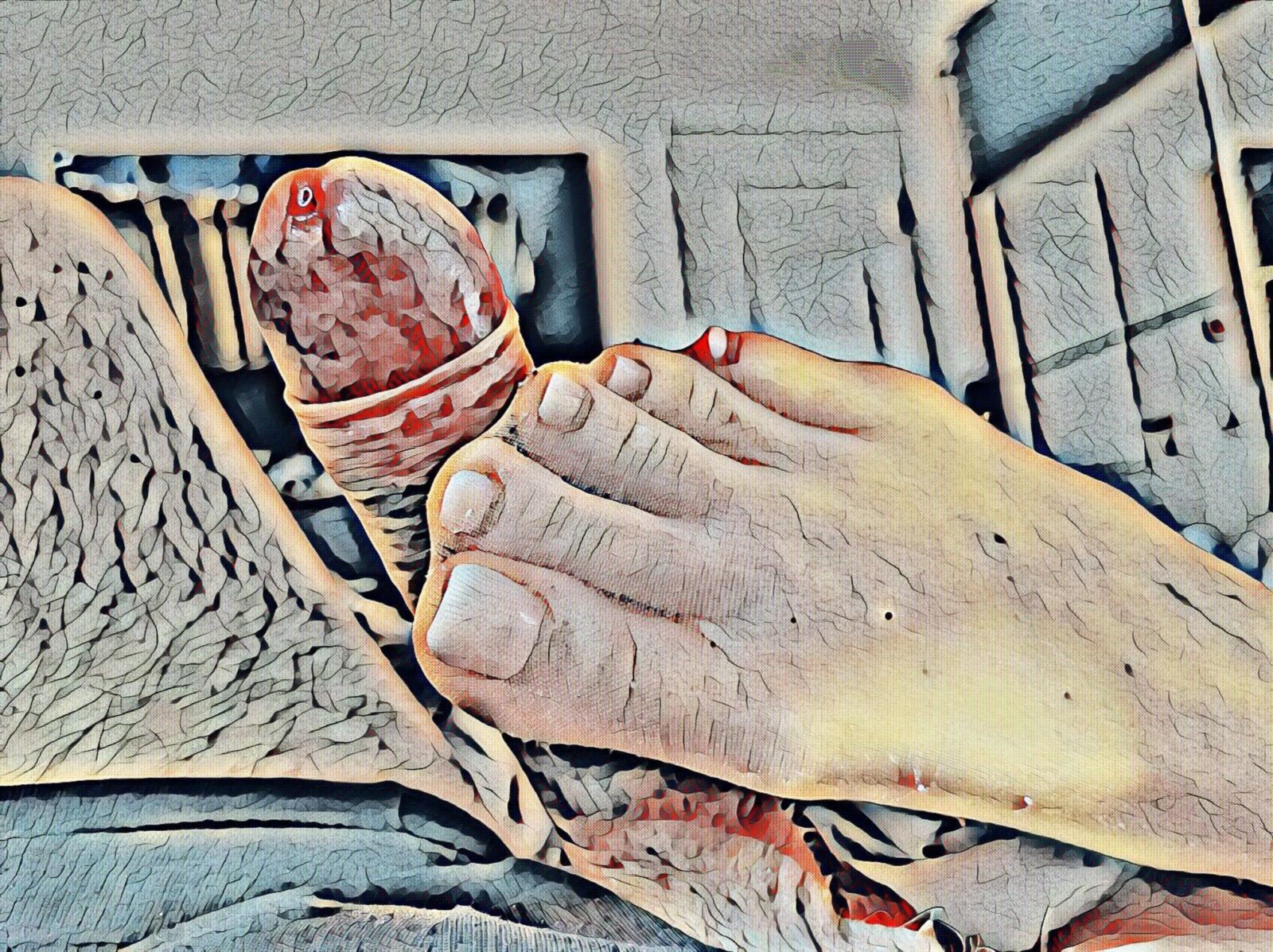 Footjob makes us horny#