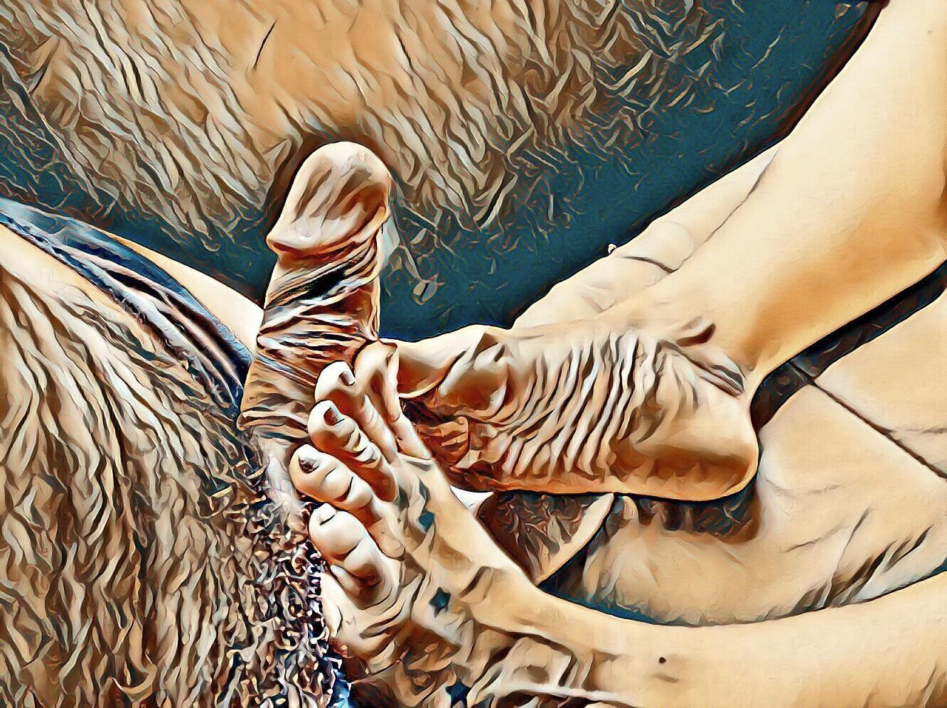 Footjob makes us horny#