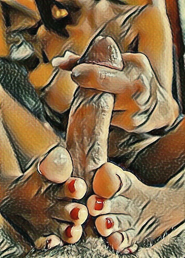 Footjob makes us horny#
