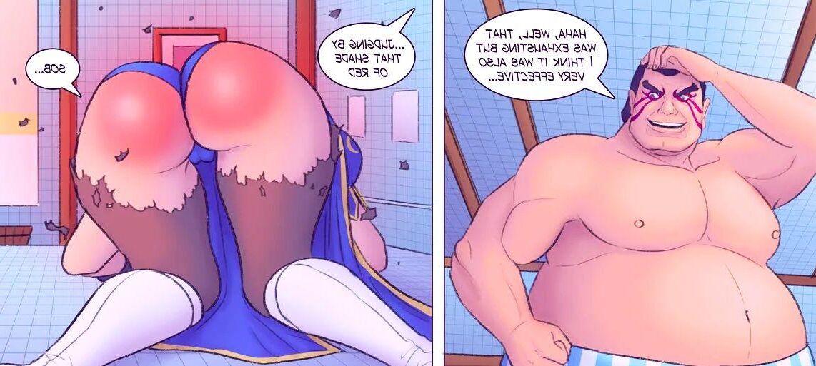 Chin Li Spanked