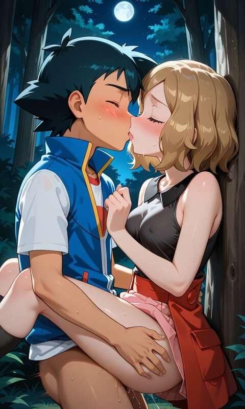 pokemon ash fucks sareena in forest