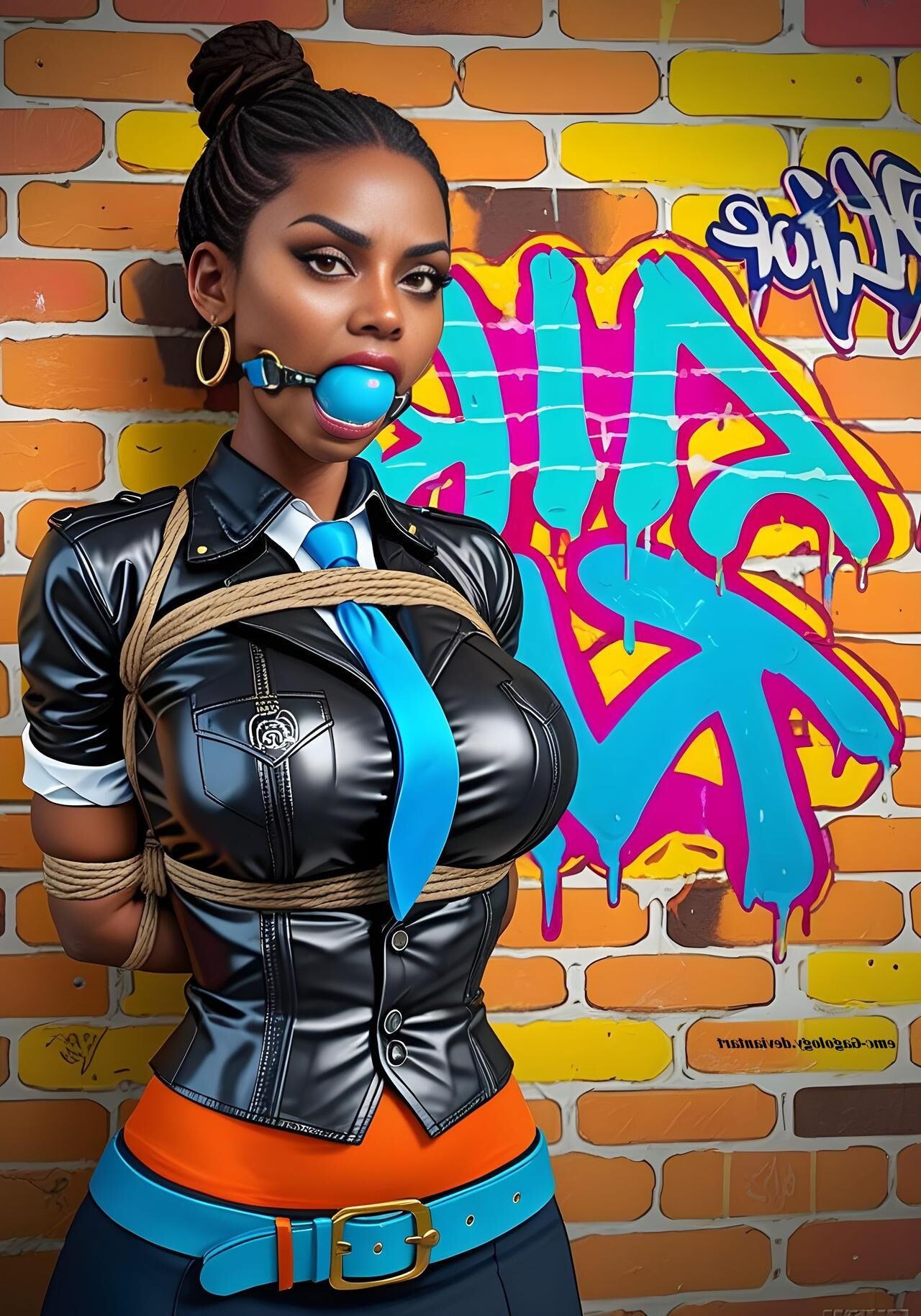 Bondage Cartoon & D women in BDSM troubles 