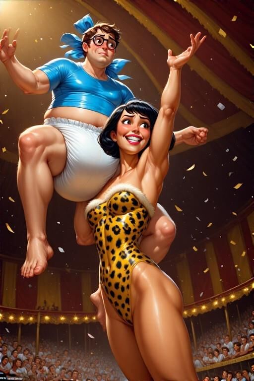 AI Adult Baby and Diaper Artwork Realistic Mix