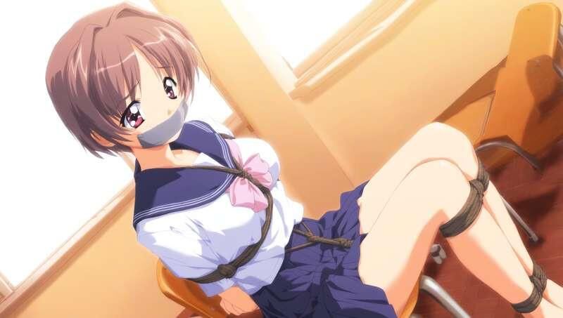 ボンデージヘンタイの女の子と搾乳のおっぱい