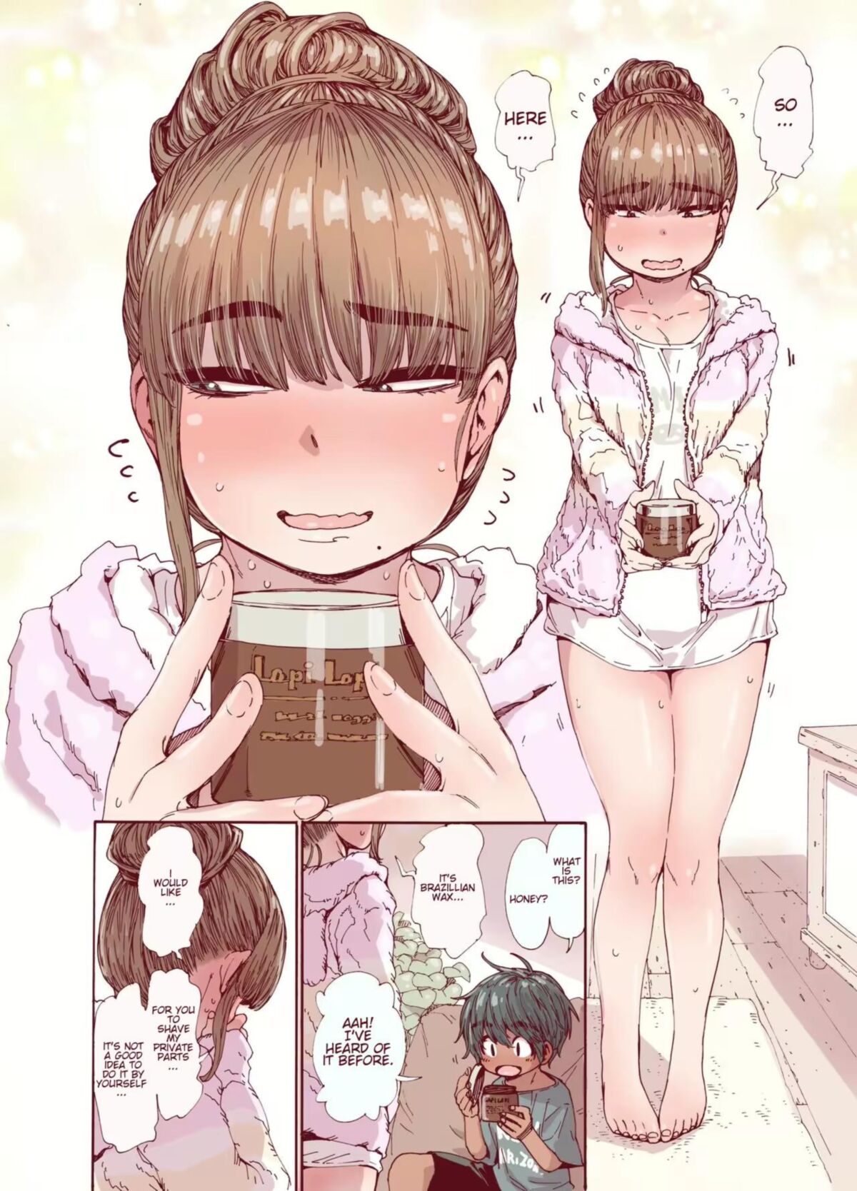 従順な姉妹夏のシェービング