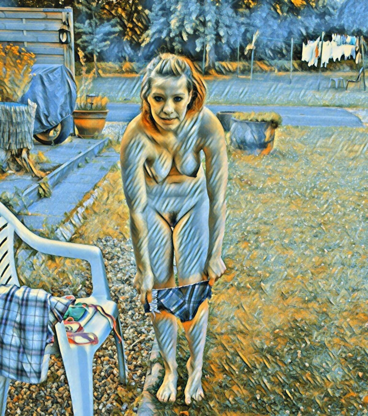 公の場で熱い女性を見ることを夢見ています