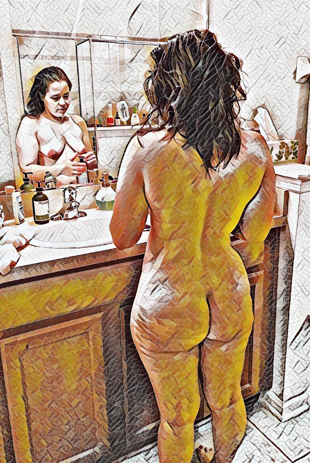 Miroir chaud à double plaisir