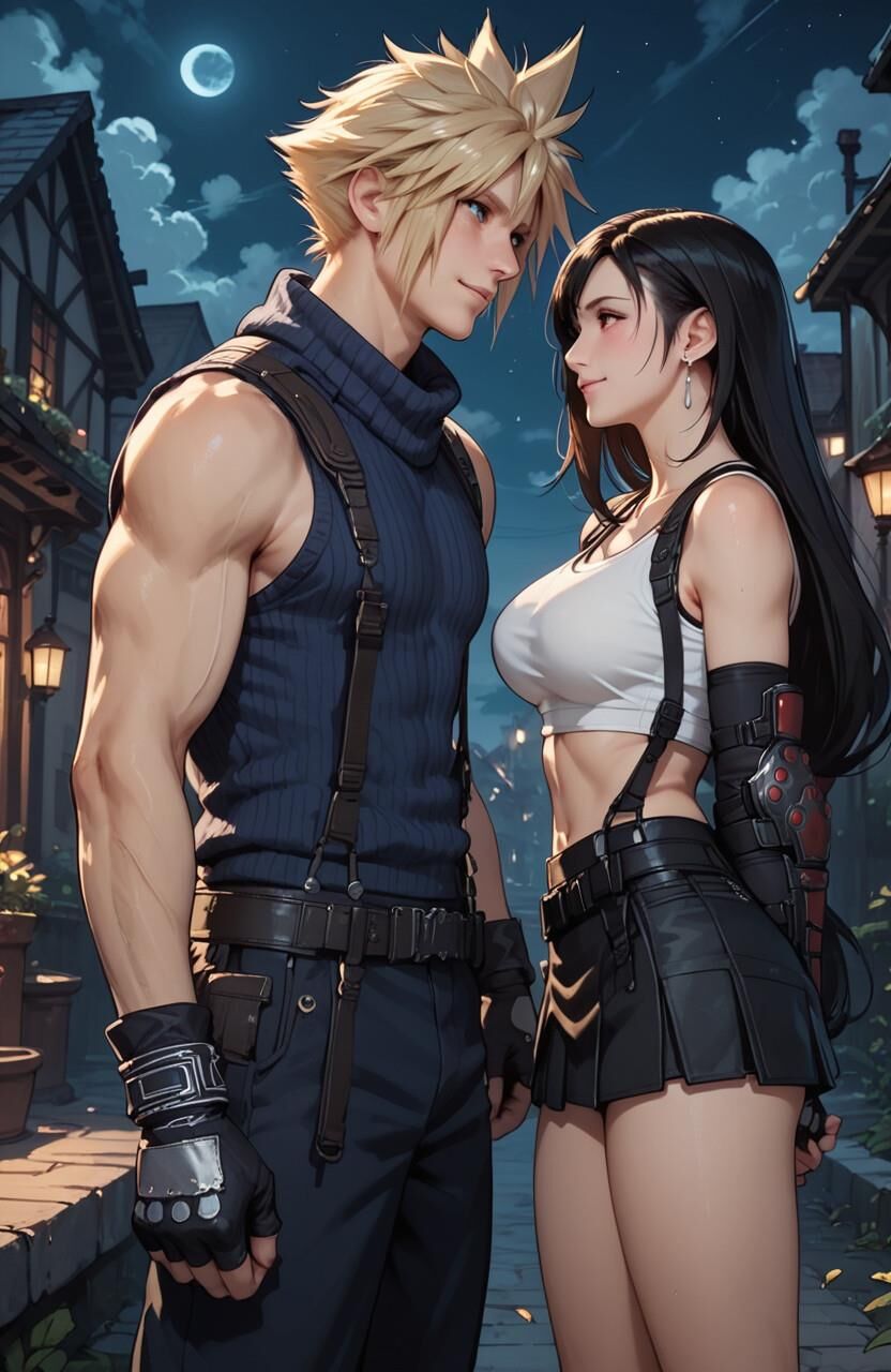 ファイナルファンタジークラウドはティファを強く叩きます