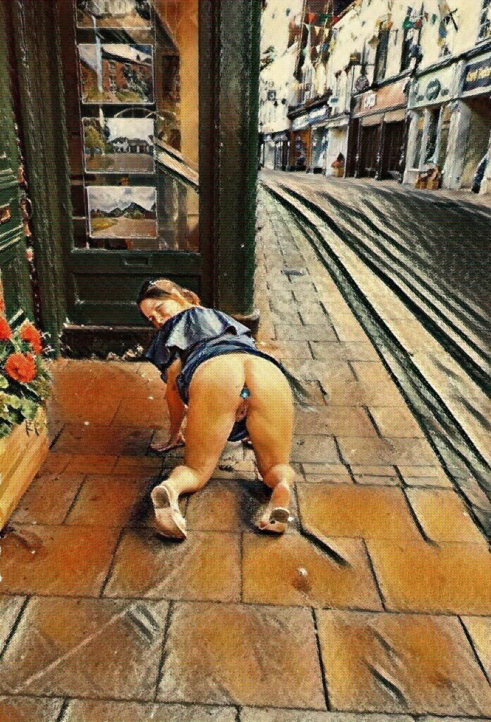 公の場で熱い女性を見ることを夢見ています