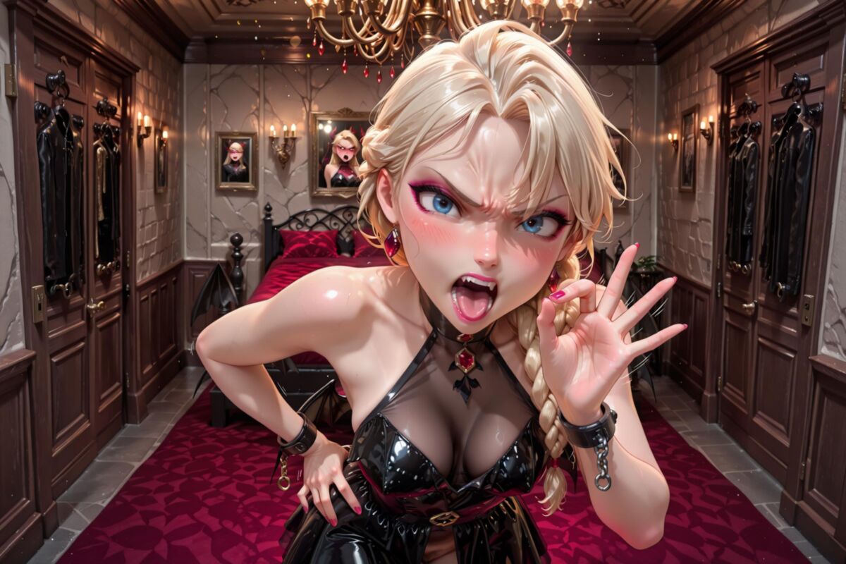 Elsa x Goth Fledermauskleid