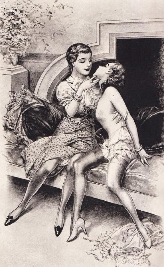Arte da femdom vintage da Europa Diversa Europeia